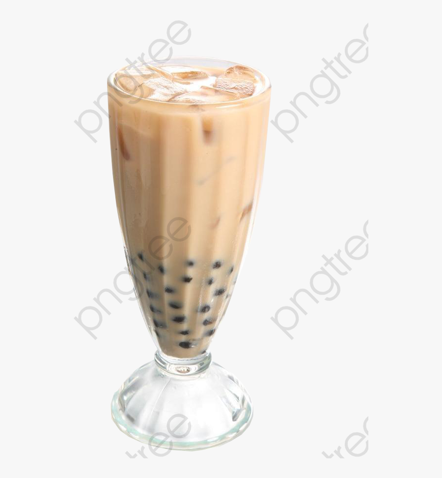 Pearl Milk Tea, Milk Clipart, Fruit, Ice Png Transparent - Bubble Tea In A White Background, Transparent Clipart