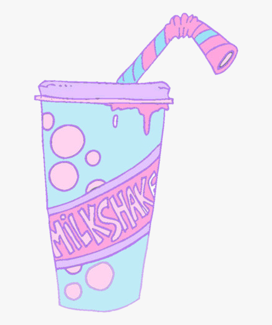 Milkshake Pastel Pink Illustration Ftestickers Freetoed - Milkshake Pastel, Transparent Clipart