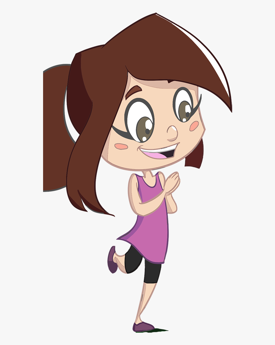 Clip Art Tim Wide Format Transparent - Clear Background Girl Cartoon Png, Transparent Clipart
