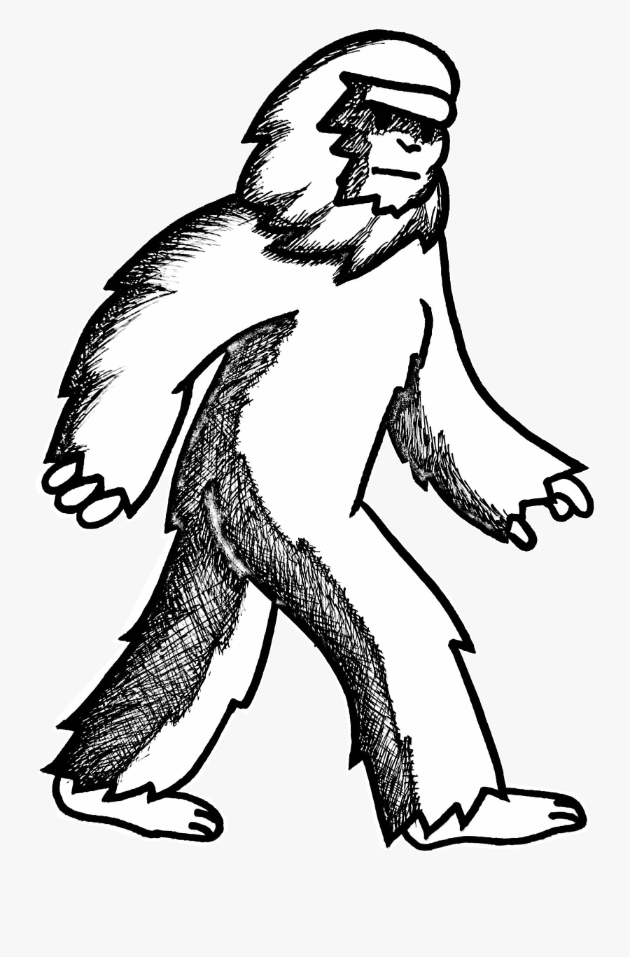 Collection Of Free Cyclops Drawing Bigfoot Download - Easy Simple Bigfoot Drawing, Transparent Clipart