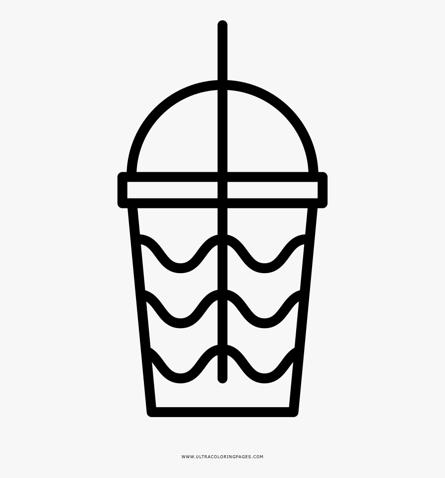 Milkshake Coloring Page - Miroir Rond Industriel, Transparent Clipart