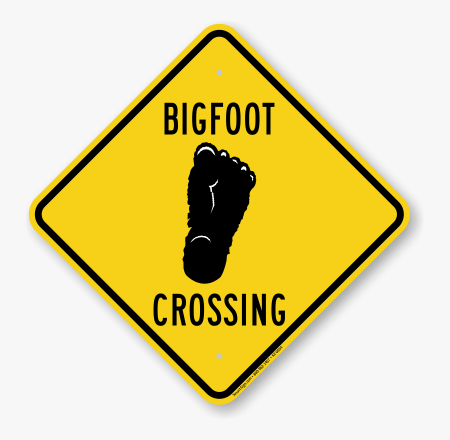 Footprint Clipart Sasquatch - Señales De Transito Pavimento Resbaladizo, Transparent Clipart