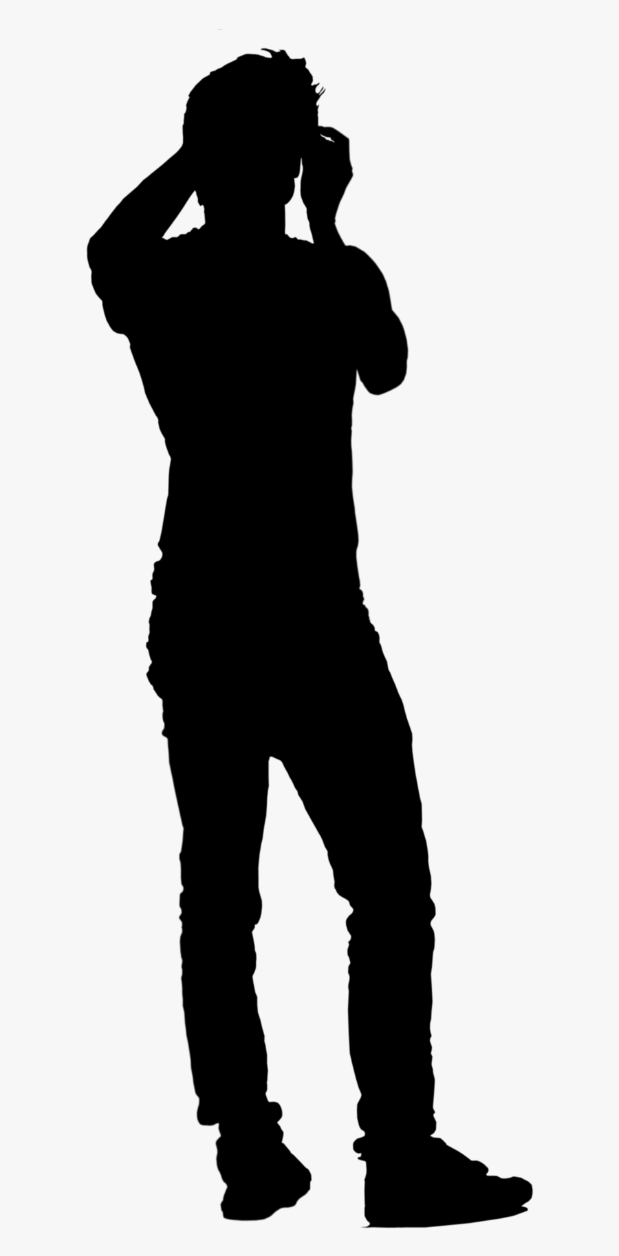 Clip Art Silhouette Png For - Silhouette Scale Figures Png, Transparent Clipart