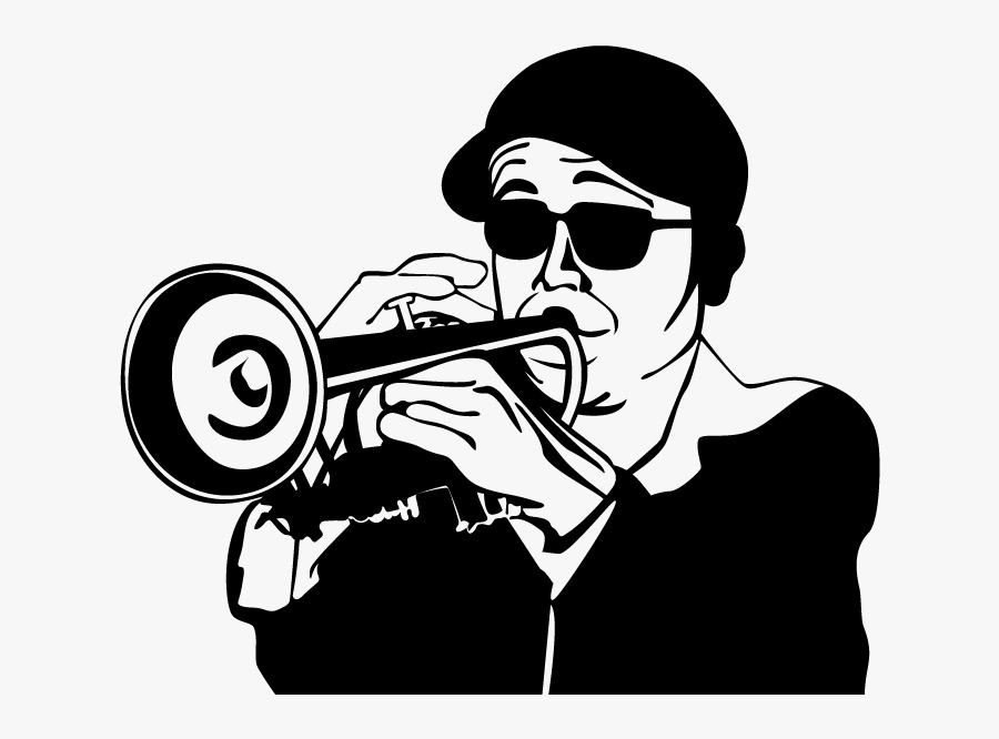 Trombone Clipart Blues - Illustration, Transparent Clipart