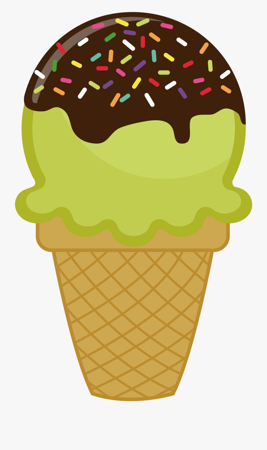 Cream Scoop Clipart Vanilla Ice - Comida Chatarra En Dibujos Animados, Transparent Clipart