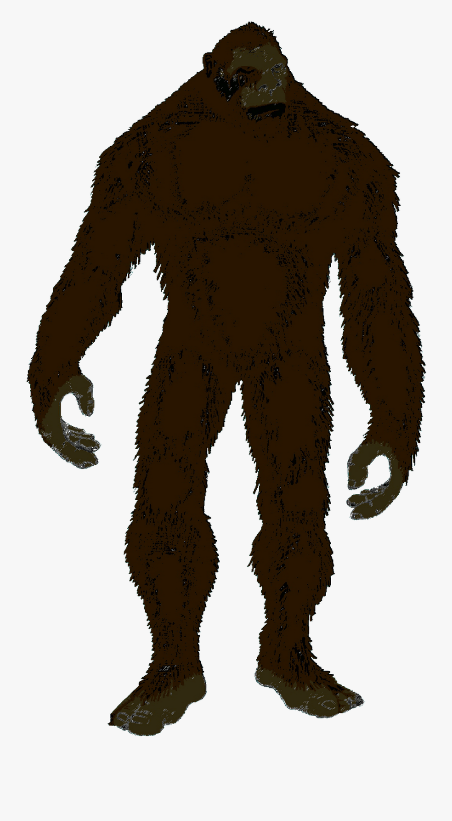 Bigfoot Silhouette Yeti Clip Art - Bigfoot Png, Transparent Clipart