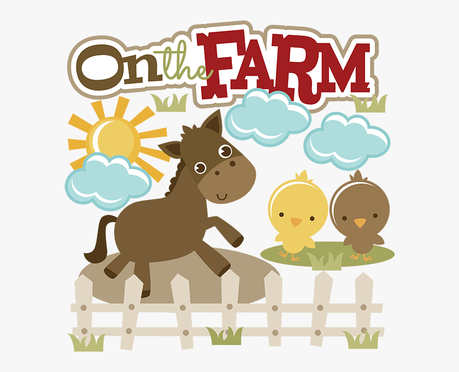 On The Farm Svg - Cartoon, Transparent Clipart