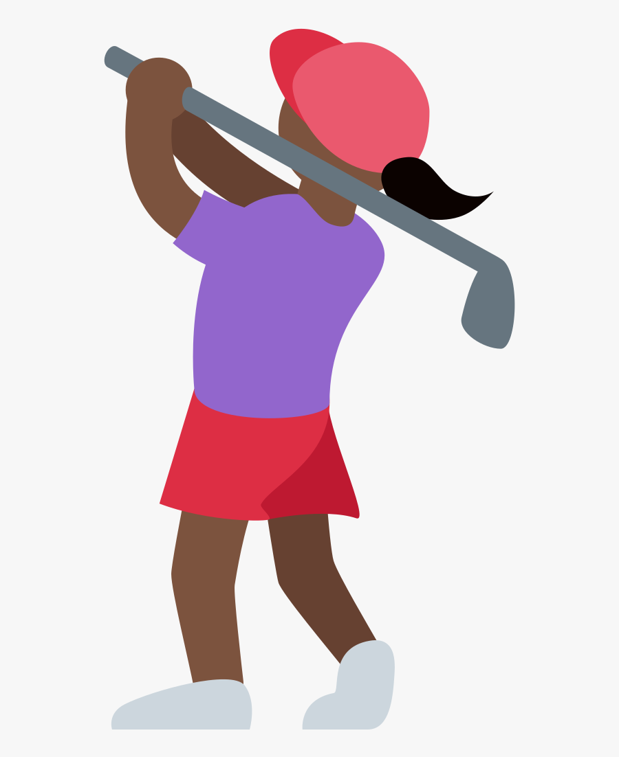 Twemoji2 1f3cc 1f3ff 200d 2640 Fe0f - Illustration, Transparent Clipart