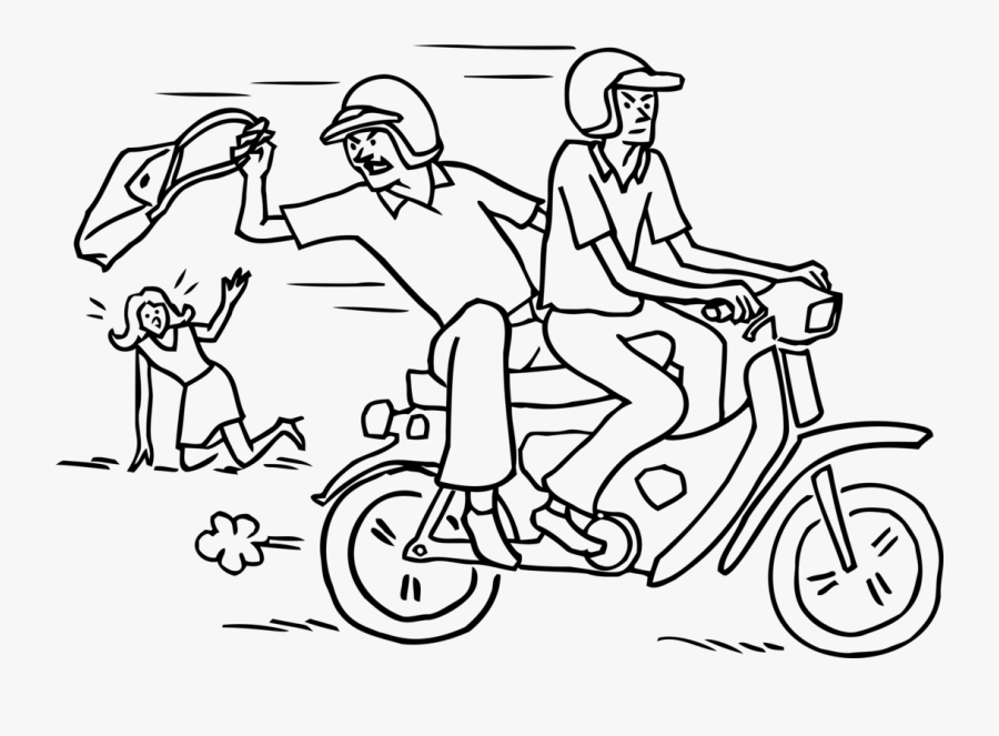 Line Art,style,riding Toy - Snatch Theft, Transparent Clipart