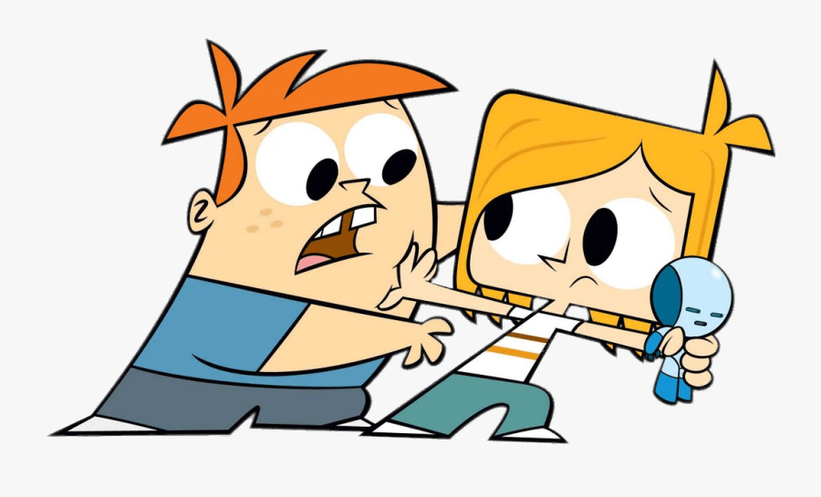Gus Trying To Take Robot Doll - Desenhos De Robos Cartoon, Transparent Clipart