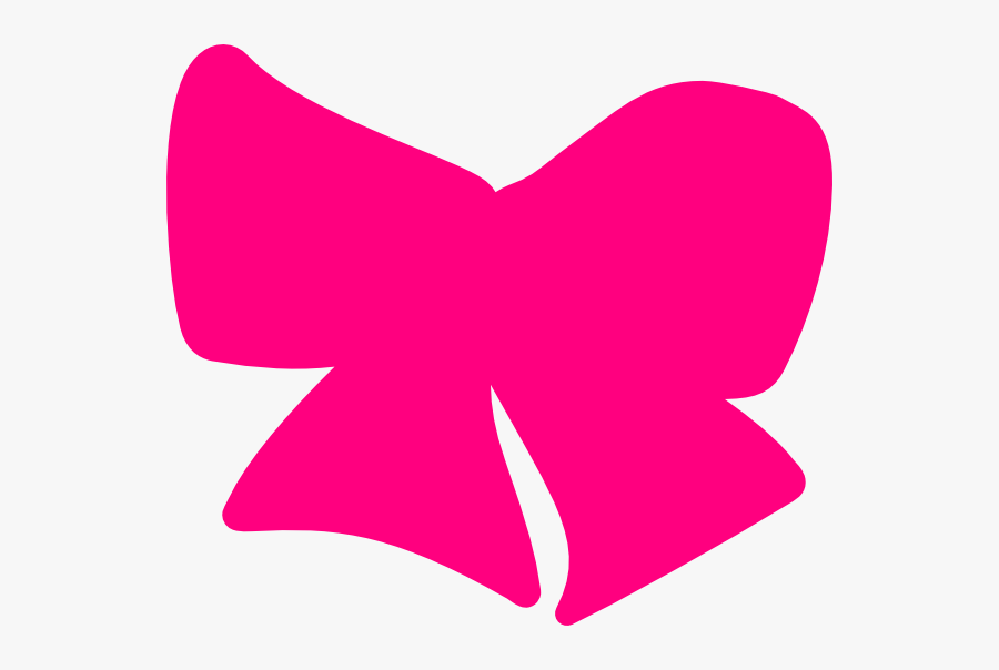 Pink Hair Bow Clip Art At Clker - Hair Ribbon Clipart Png, Transparent Clipart