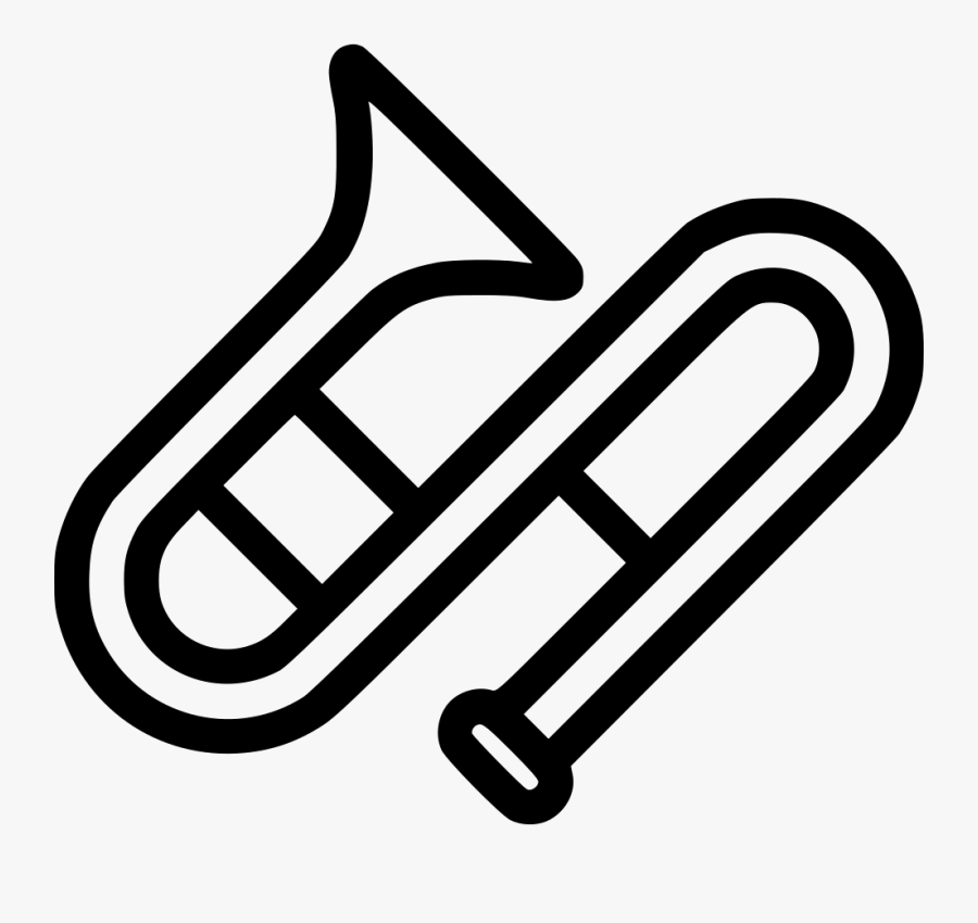 Trombone Clipart Svg - Trombone Icon Png, Transparent Clipart