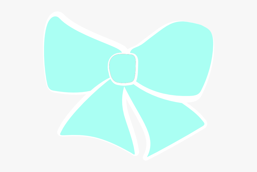 Hair Bow Svg Clip Arts - Aqua Bow Clipart, Transparent Clipart