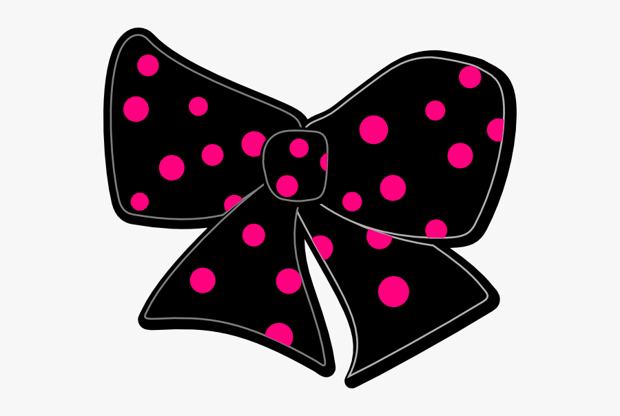 With Polka Dots Clip - Polka Dot Ribbon Bow, Transparent Clipart