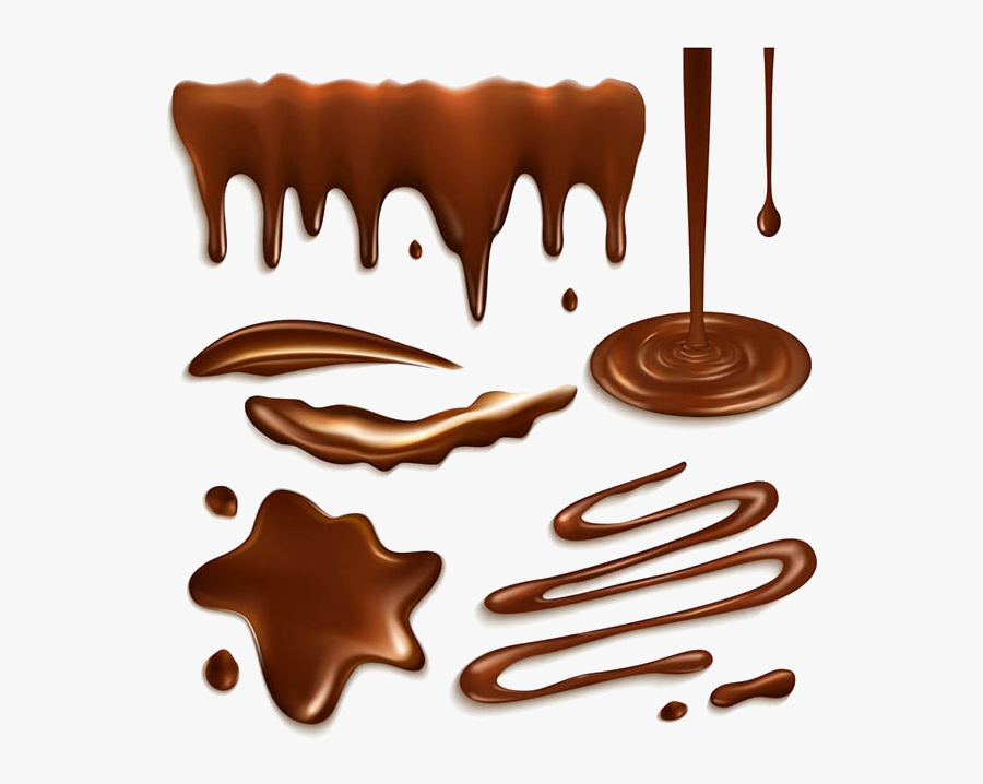 Milkshake Icing Chocolate Bar Cupcake - Melted Chocolate Chocolate Dripping, Transparent Clipart