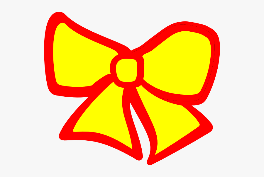Yellow And Black Bow, Transparent Clipart