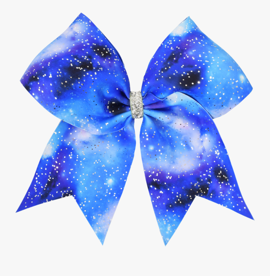 Blue Space I Love Cheer® Hair Bow , Png Download - Blue Hair Bow Transparent, Transparent Clipart