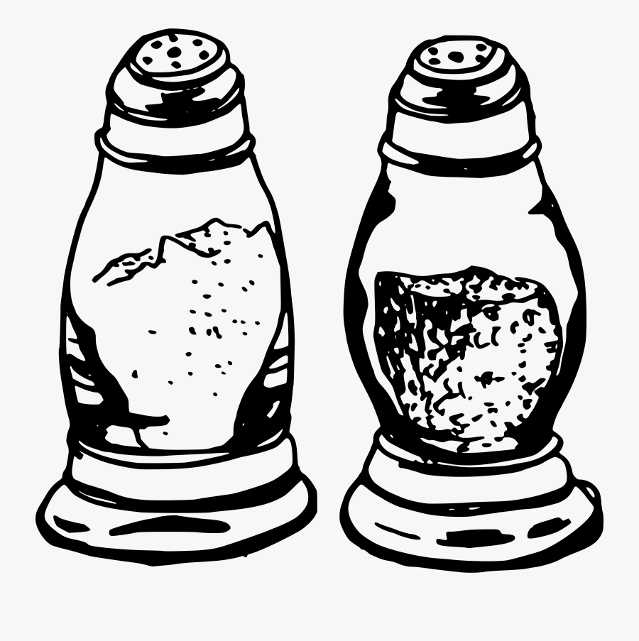 Salt Pepper - Salt And Pepper Black And White, Transparent Clipart