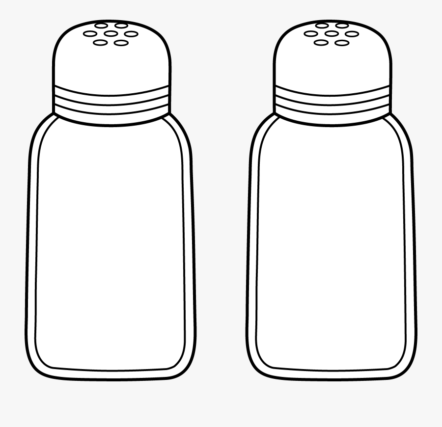Pictures Of Salt Shakers - Salt And Pepper Shaker Drawing Easy, Transparent Clipart