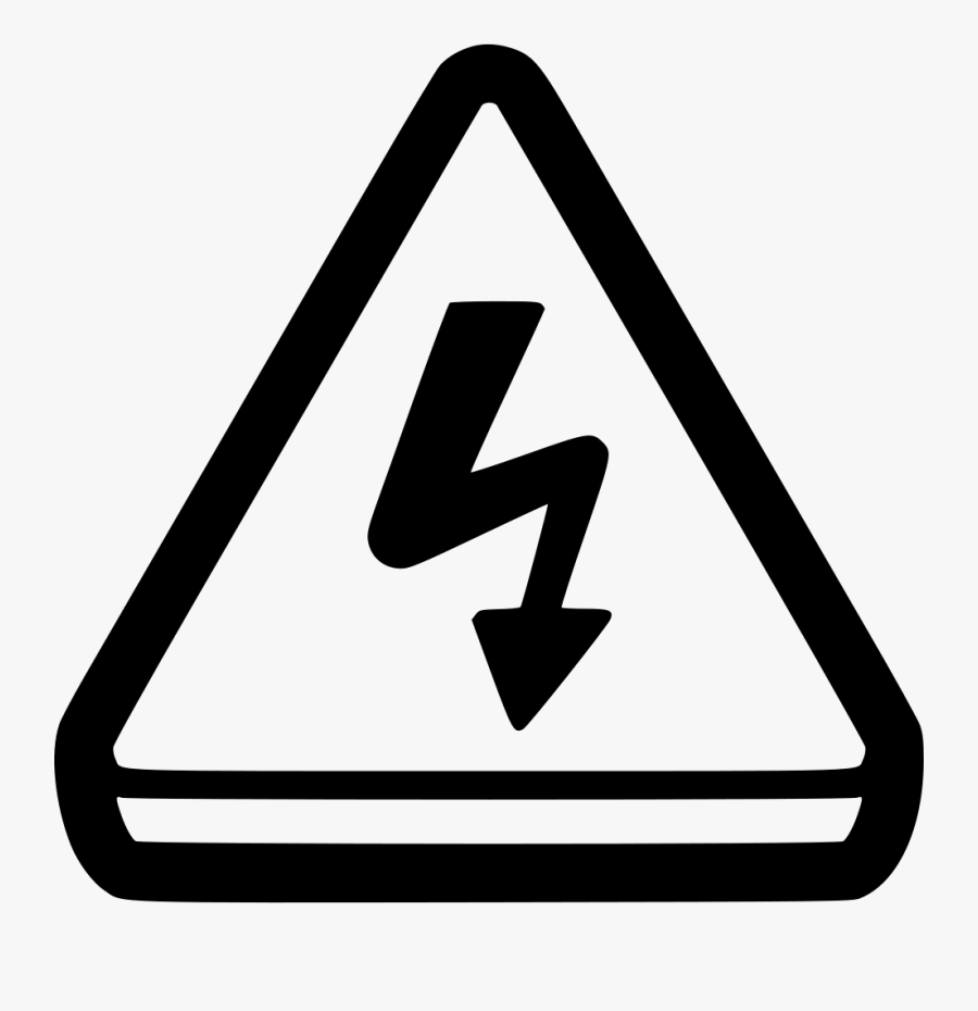Attention Alert Caution Electricity Shock Svg Png Icon - Attention Electricity, Transparent Clipart