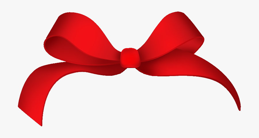 Red Hair Bow Png - Ribbon Gift Box Png, Transparent Clipart