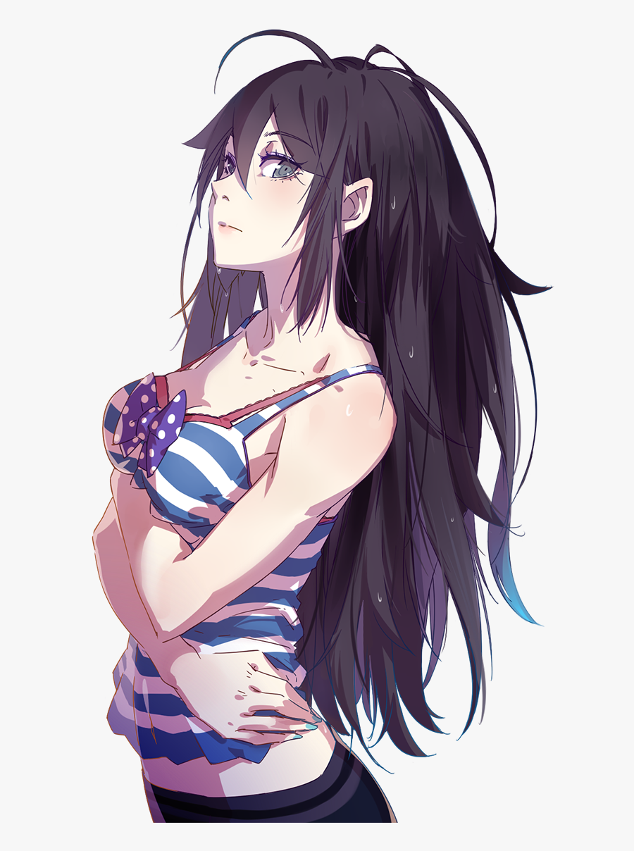 Clip Art Anime Girl With Purple Hair And Blue Eyes - Anime Hot ...