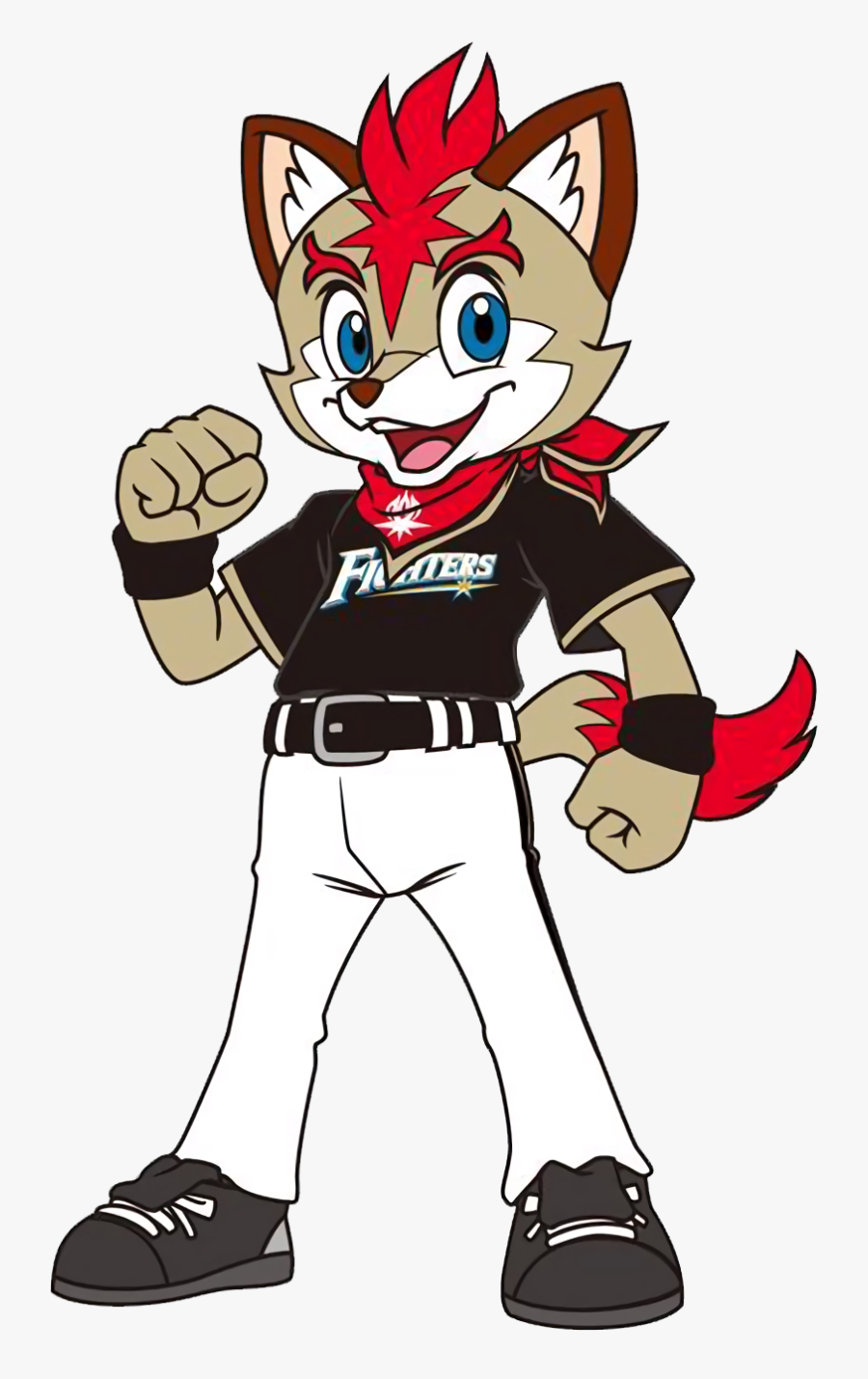 Baseball Tails Clipart - Nippon Ham Fighters Mascot, Transparent Clipart