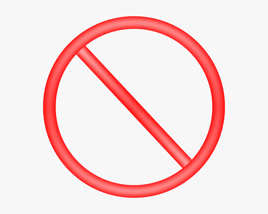 No, Warning, Ban, Banned, Attention, Prohibition - Forbidden Clipart, Transparent Clipart