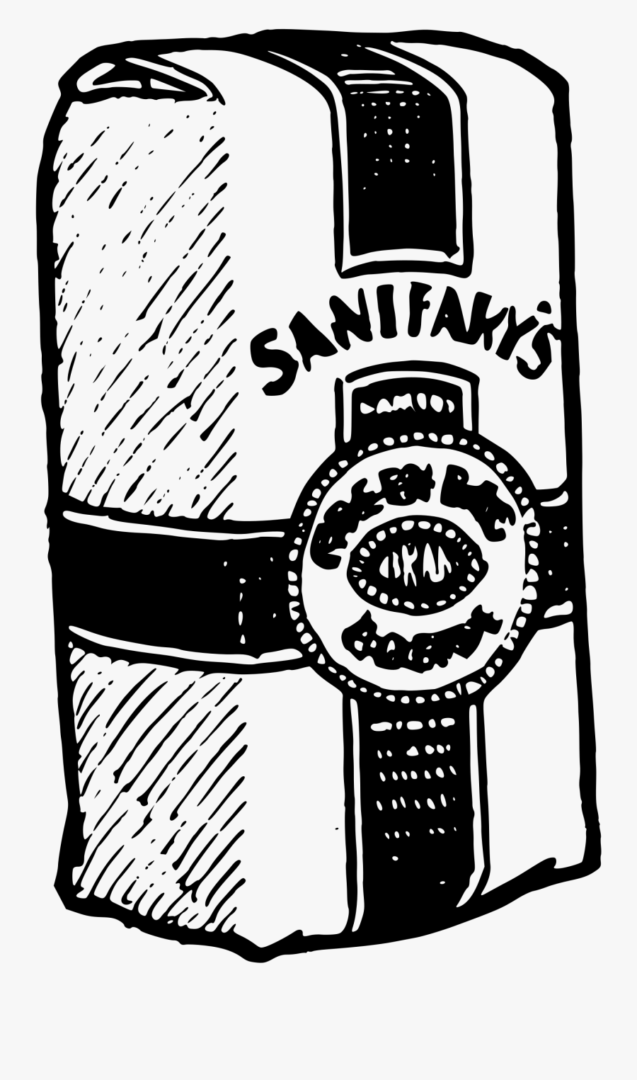 Flour Clipart Bag Salt - Flour Packet Black And White Clipart, Transparent Clipart