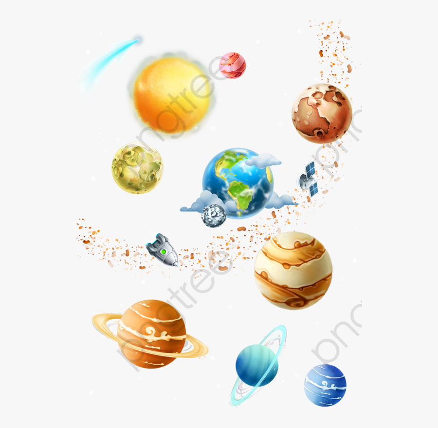 Planet Clipart Solar System - Sistema Solar Planetas Png, Transparent Clipart