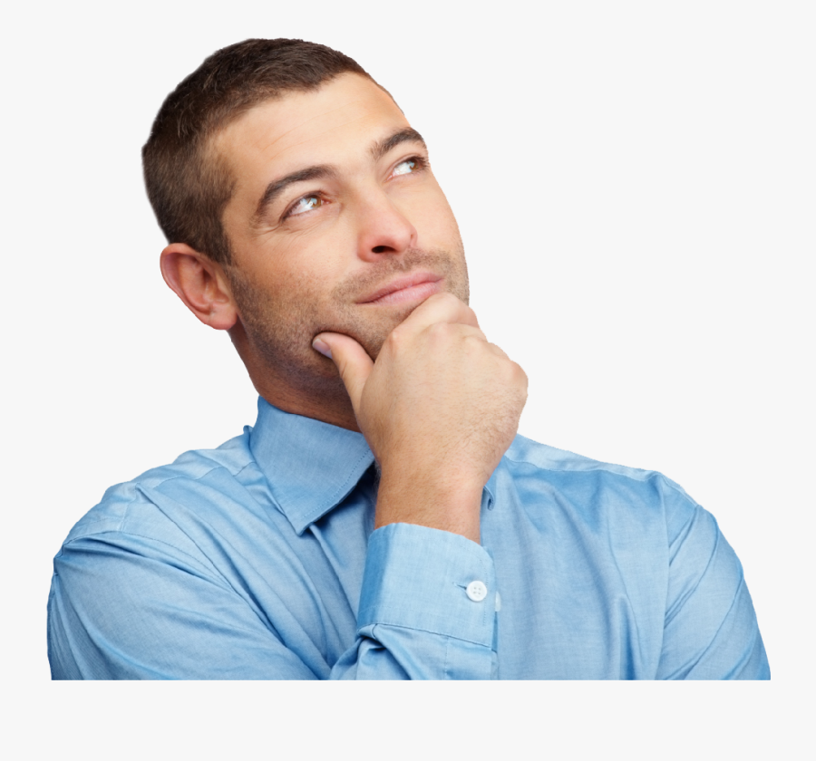 Man Thinking About Something, Transparent Clipart