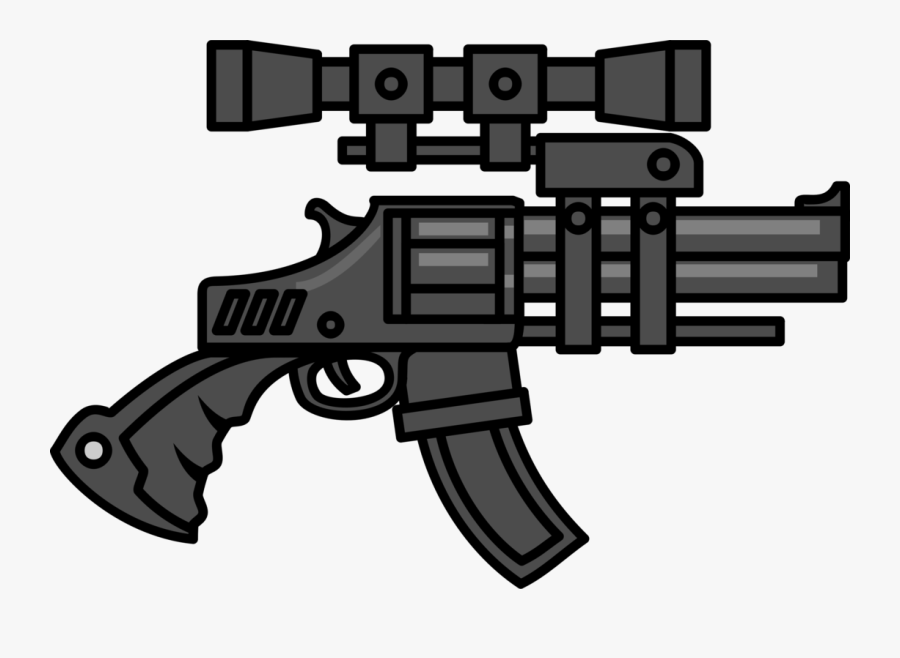 Gun Accessory,machine Gun,gun Barrel - Big Gun, Transparent Clipart