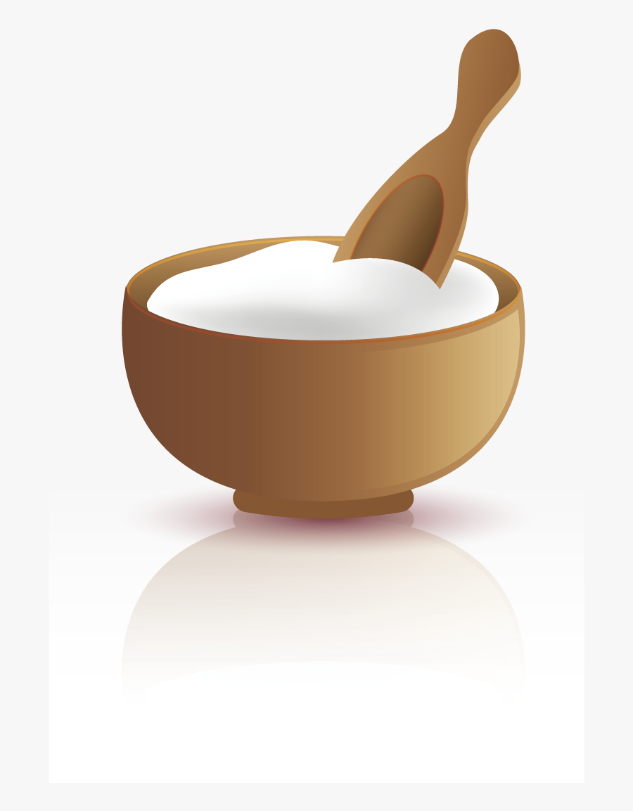 Spoon Bowl Salt - Processed Cheese, Transparent Clipart