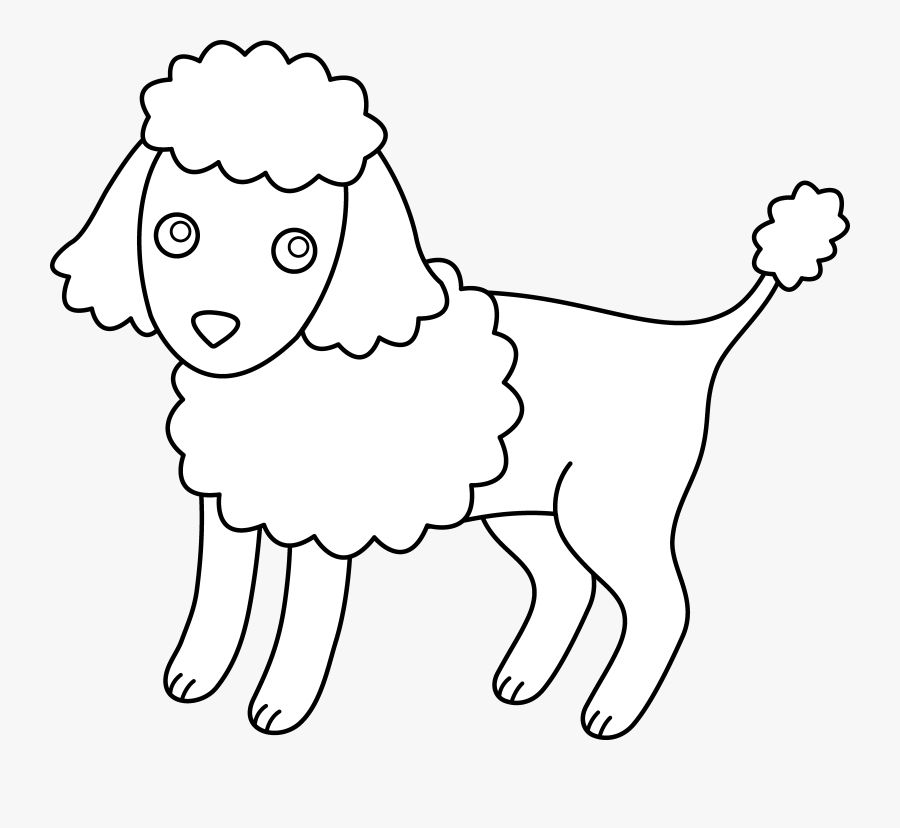 Pix For French Poodle Clipart - Pink Poodle Cartoon, Transparent Clipart