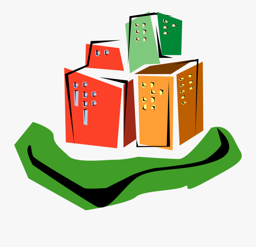 Skyscraper 02 Svg Clip Arts - กราฟฟิก เวก เตอร์ อาคาร, Transparent Clipart