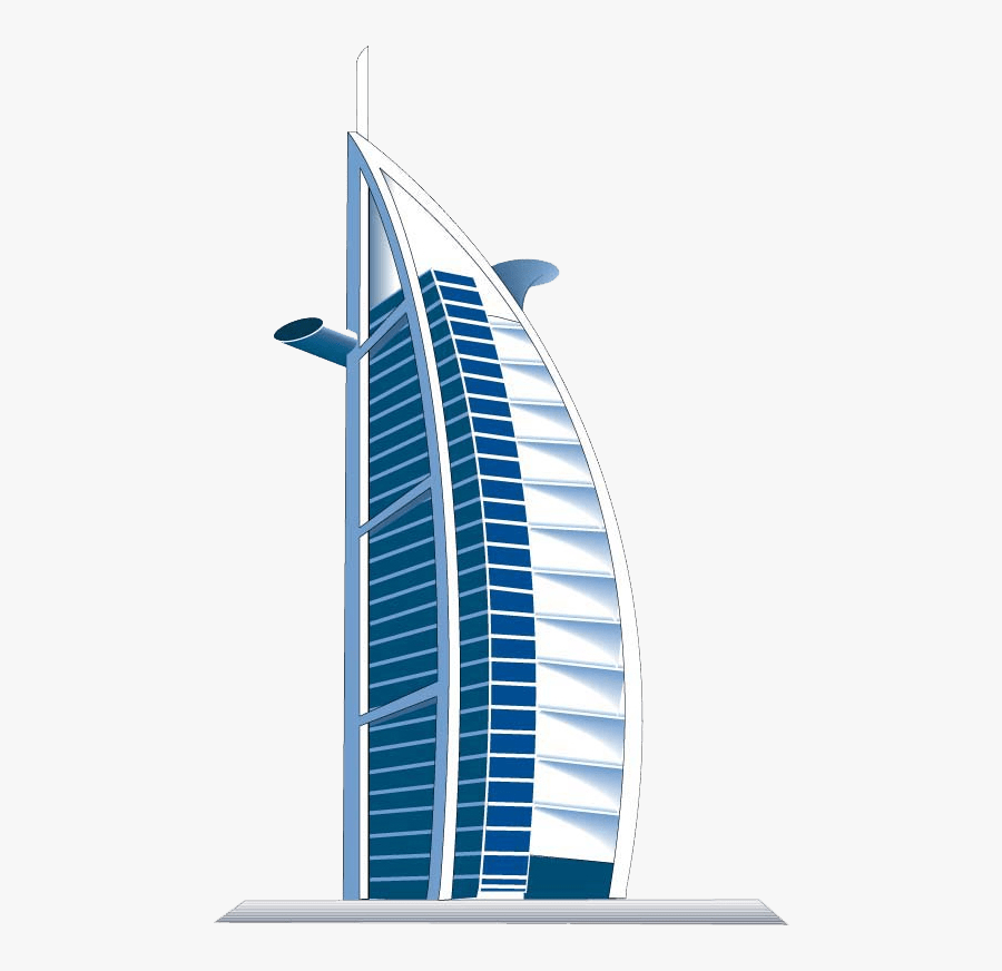 Burj Khalifa Transparent - Burj Al Arab Vector, Transparent Clipart