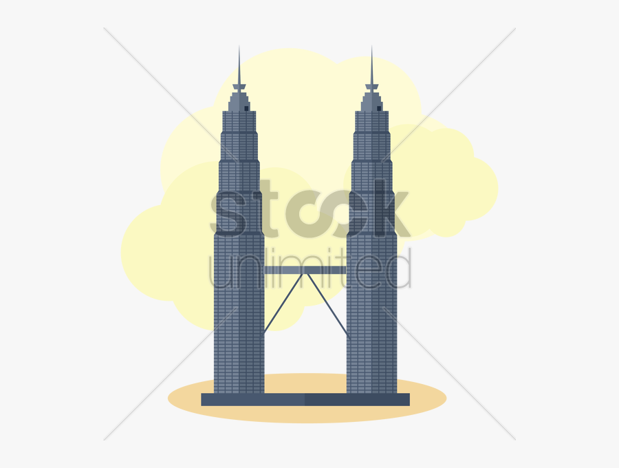 Download Skyscraper Clipart Petronas Towers World Trade - Petronas Twin Towers Drawing, Transparent Clipart