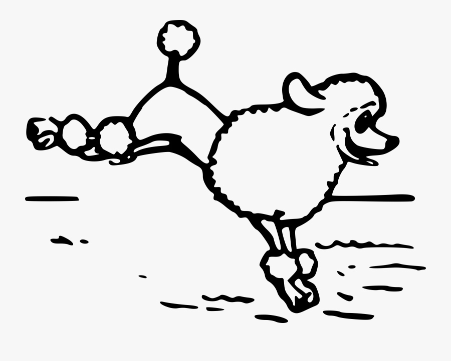Clipart Poodle Huge Freebie Download For Powerpoint - Poodle Png Jump Outline, Transparent Clipart