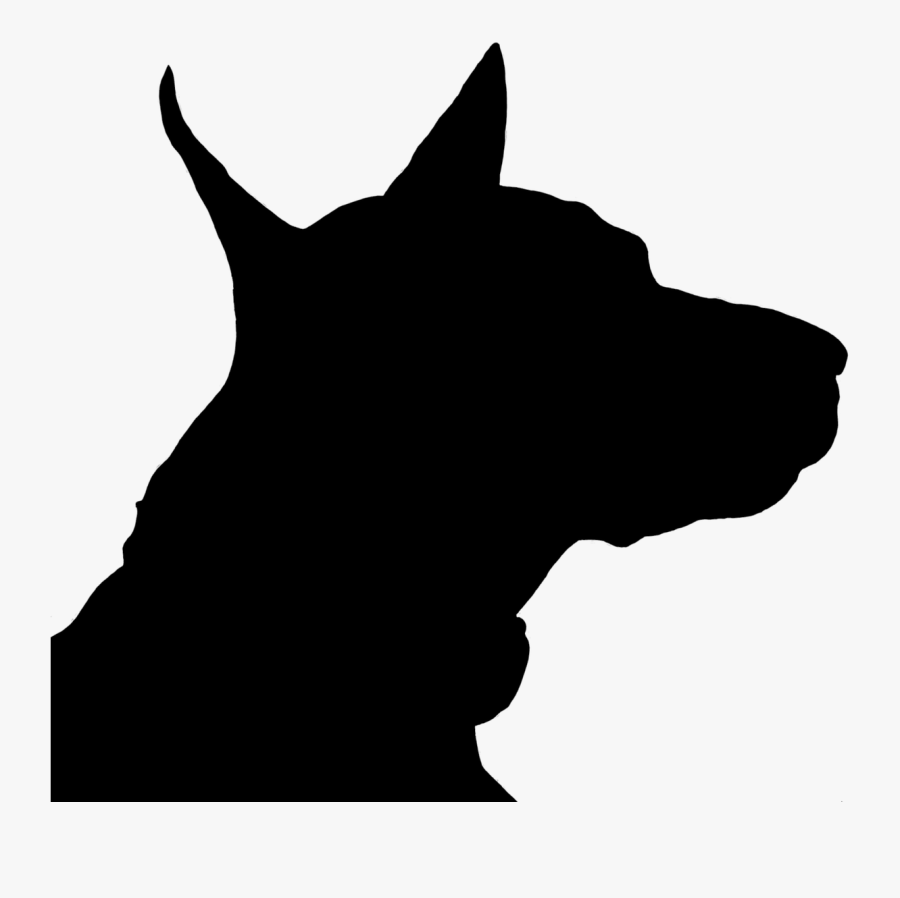 French Poodle Clipart 27, Buy Clip Art - Doberman Head Silhouette, Transparent Clipart