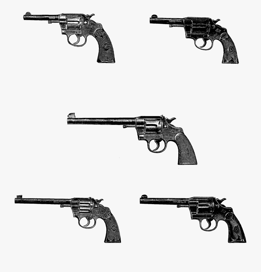 Clipart Gun Air Rifle - Gun Collage Png, Transparent Clipart