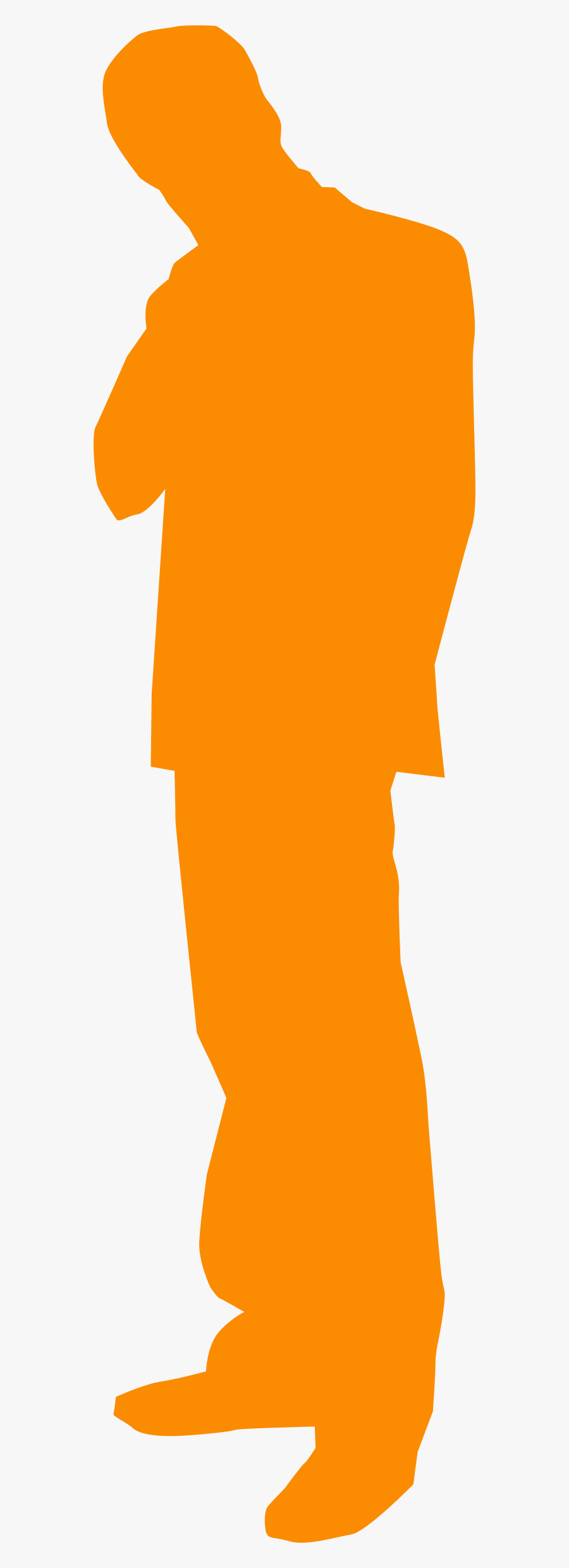 Thinking Man Clip Arts - Silueta De Hombre Png, Transparent Clipart