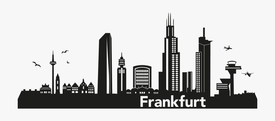 Skyline Plaza Frankfurt Silhouette Frankfurt Skyline - Skyline Frankfurt Skyline, Transparent Clipart