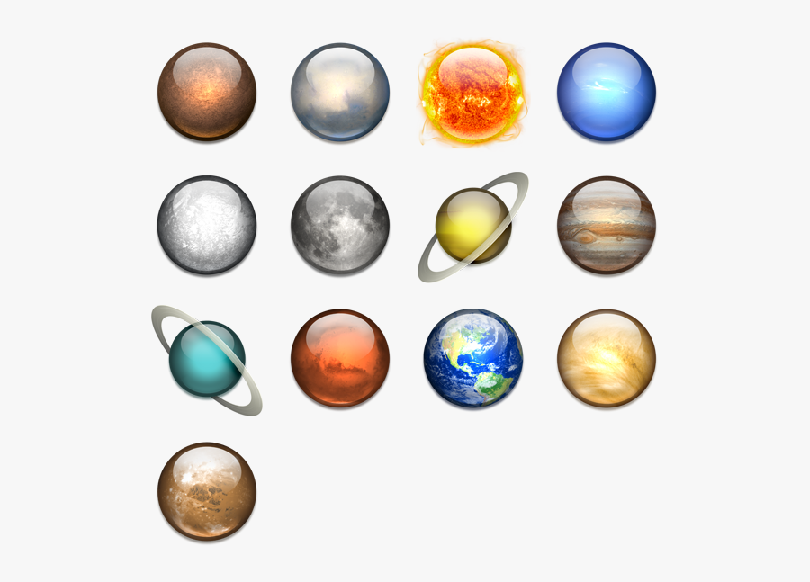 Solar System Transparent Background, Transparent Clipart