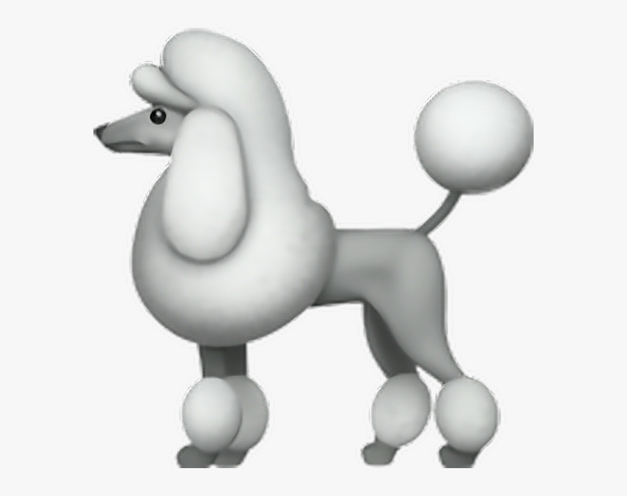 emoji sticker poodle dog puppy white fluffy Poodle Emoji