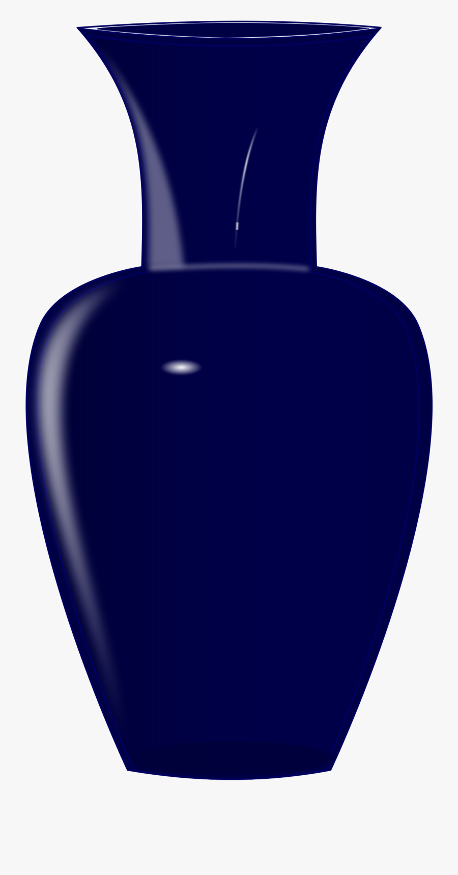 Blue Glass Vase - Vase Clipart, Transparent Clipart