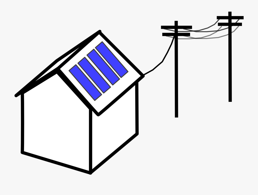 Transparent Solar System Clipart - Solar Panels On Houses Clipart, Transparent Clipart