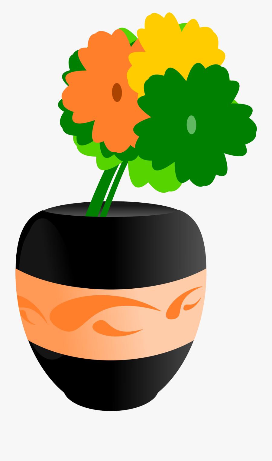 Vase - Clipart - Flowers Vase Clipart Vase Cartoon, Transparent Clipart