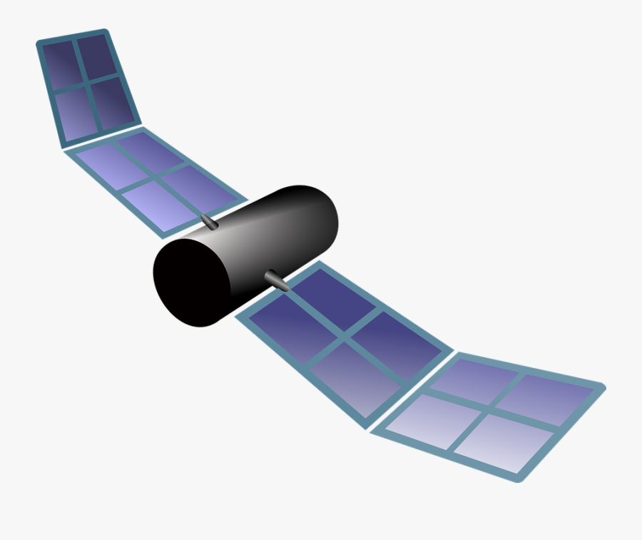 Satellite, Solar Panels, Space, Orbiter, Technology - Clip Art Satellite, Transparent Clipart