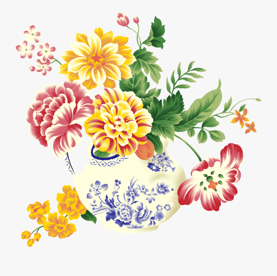 Vase Png - Chrysanths, Transparent Clipart