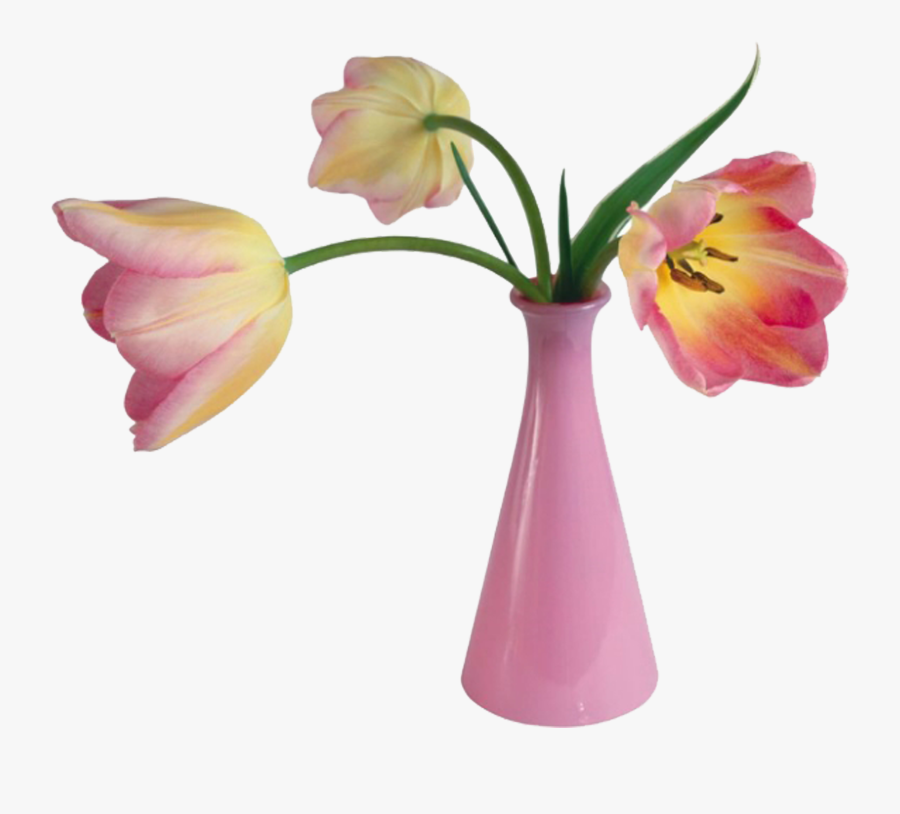 Flowers In A Vase Clip Art - عکس طراحی گل گلدان, Transparent Clipart